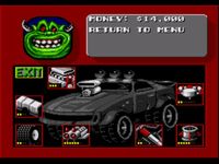 une photo d'Ã©cran de Rock N Roll Racing sur Sega Megadrive